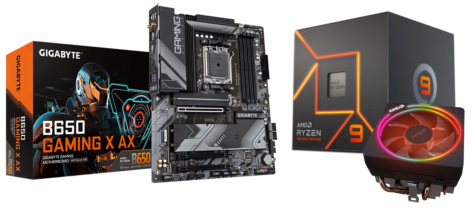 Zestaw Amd Ryzen 9 7900 B650 Gaming X Ax