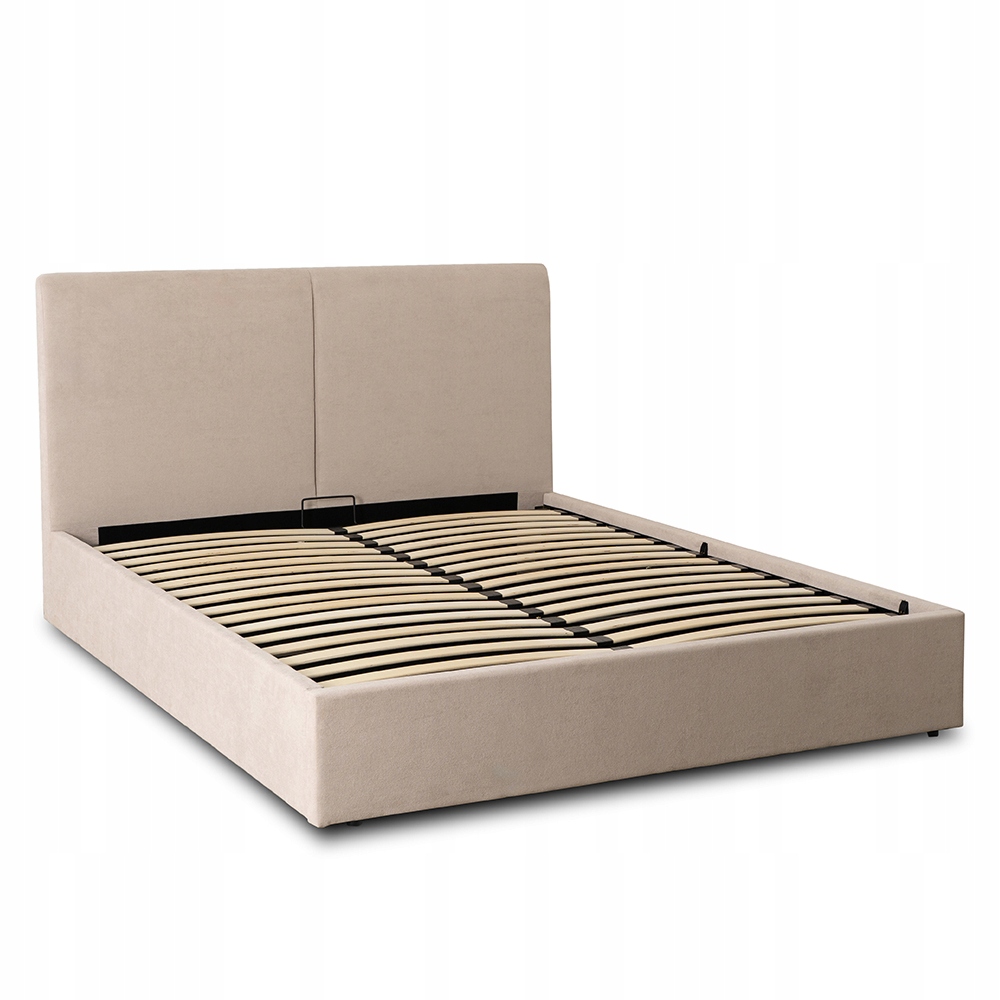 Manšestrová postel 160x200 Béžová Čalouněná do moderního pokoje Marsylia