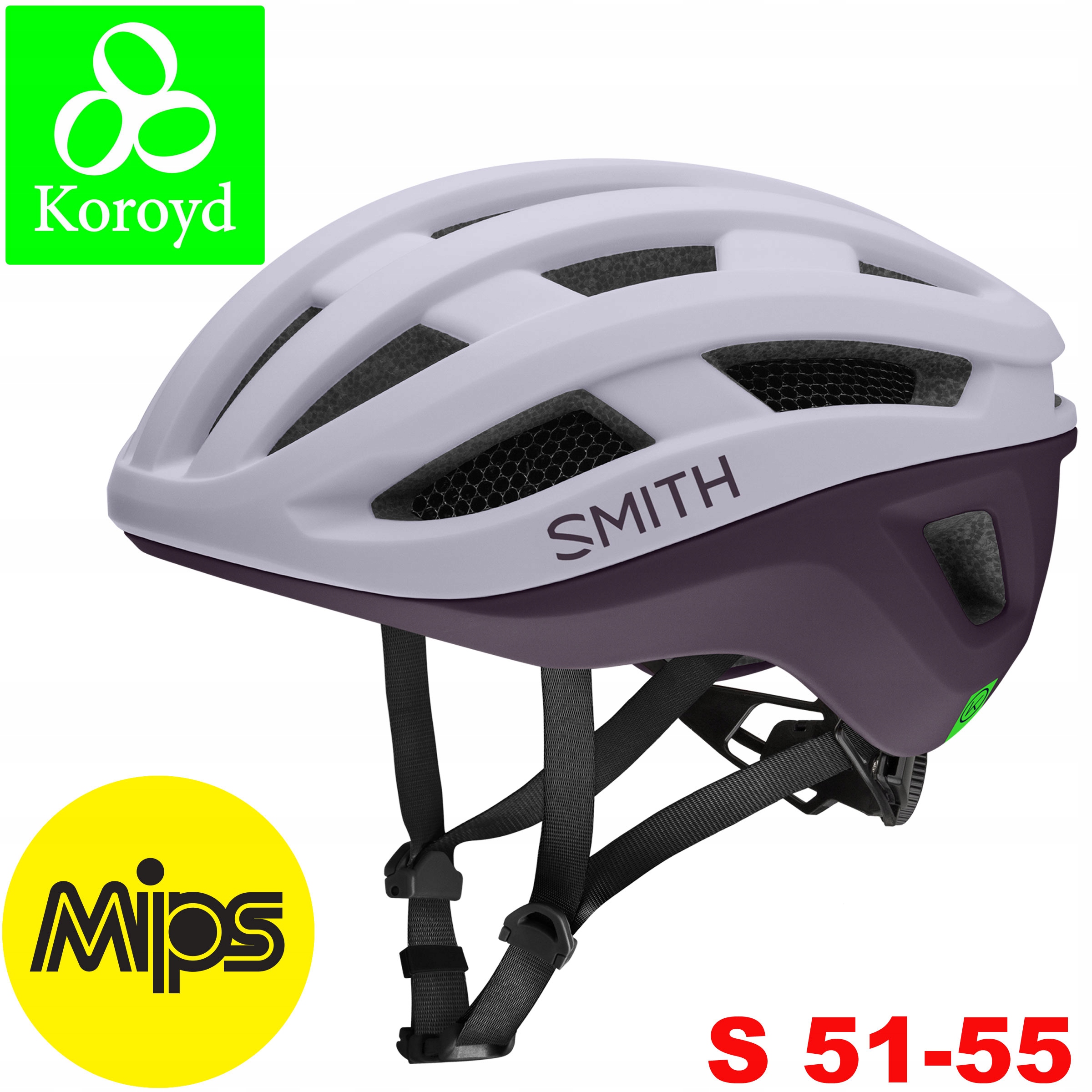 Smith Kask rowerowy szosowy gravel Persist 2 Mips Koroyd Lunar Lila S 51-55