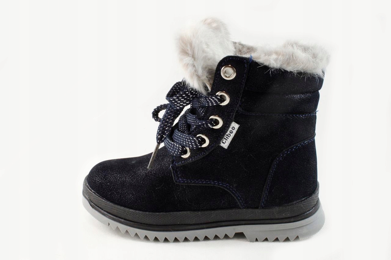 CLIBEE H182 BUTY ZIMA GRANAT ZAMEK WIĄZANE EKO r30 EAN (GTIN) 8798795878325