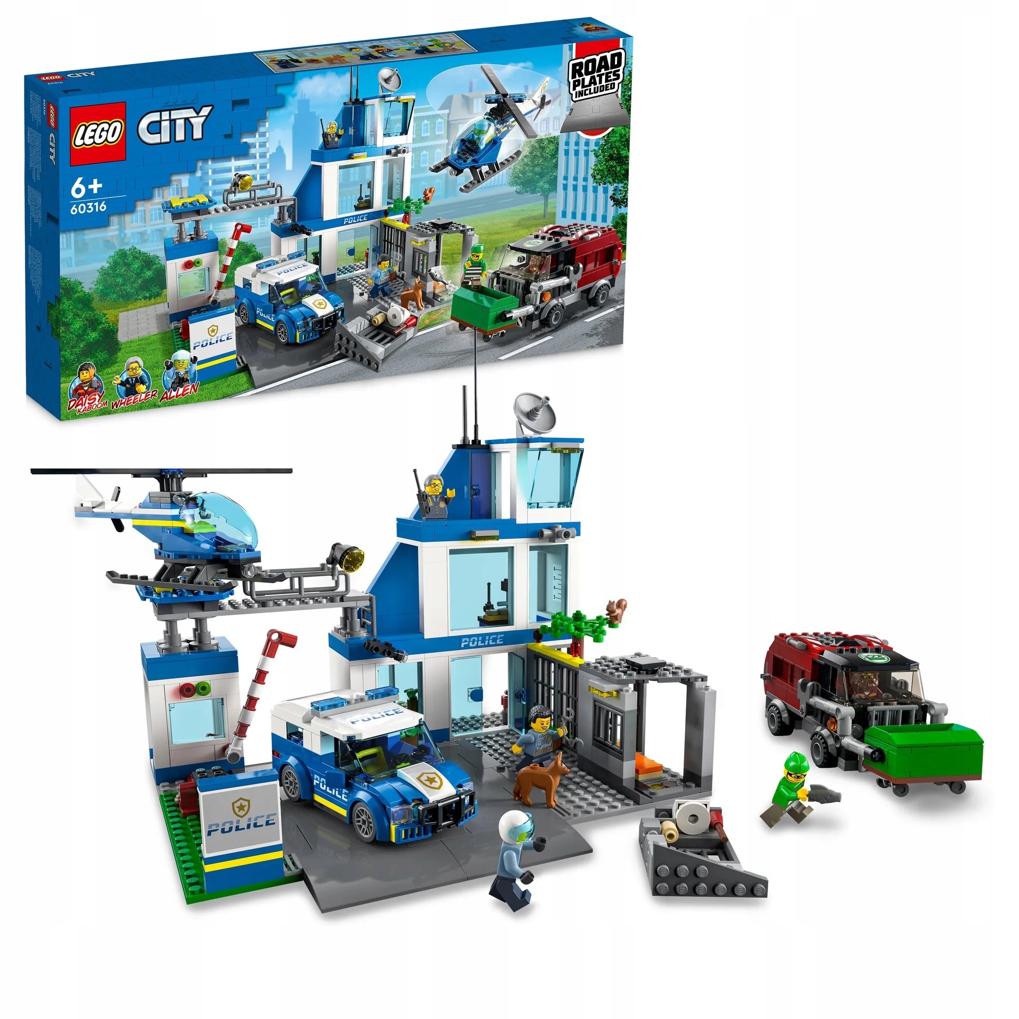 2X Klocki LEGO City 60316 Posterunek Policji