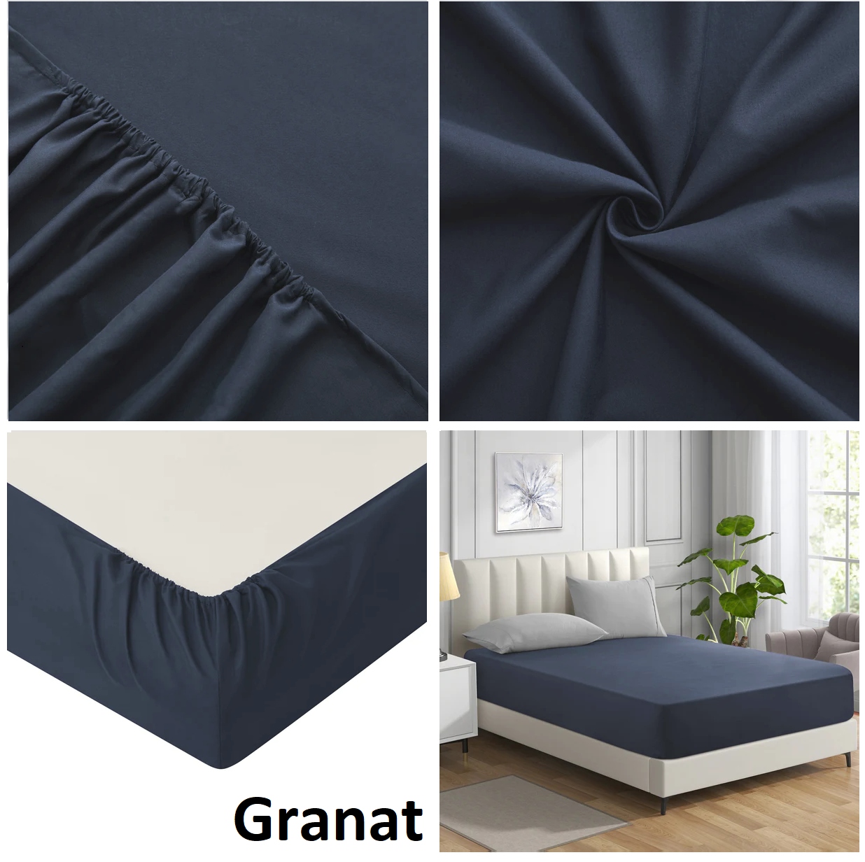 PRZEŚCIERADŁO BAWEŁNIANE Z GUMKĄ 180x200 KOLORY Długość (cm) 200 cm