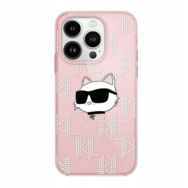Pouzdro Karl Lagerfeld Choupette pro iPhone 14 Pro Max Růžové
