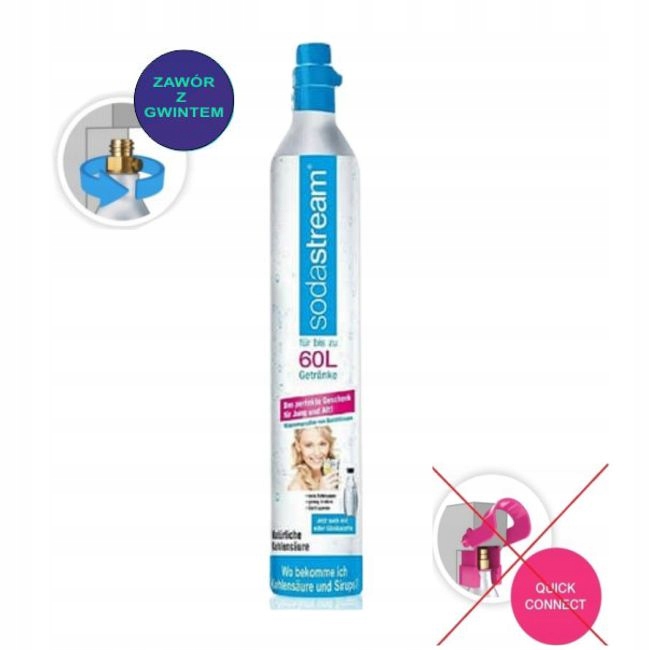 Nabój CO2 Soda do saturatora 425 g