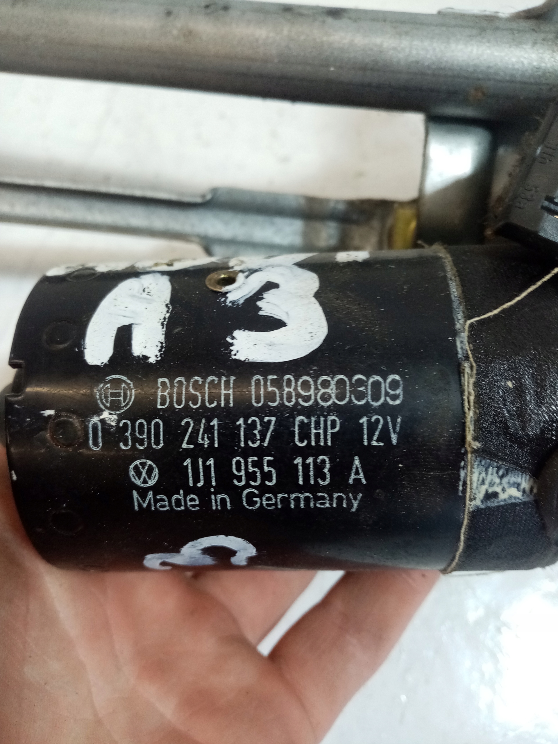 wiper mechanism front VOLKSWAGEN BORA 1J1955113A