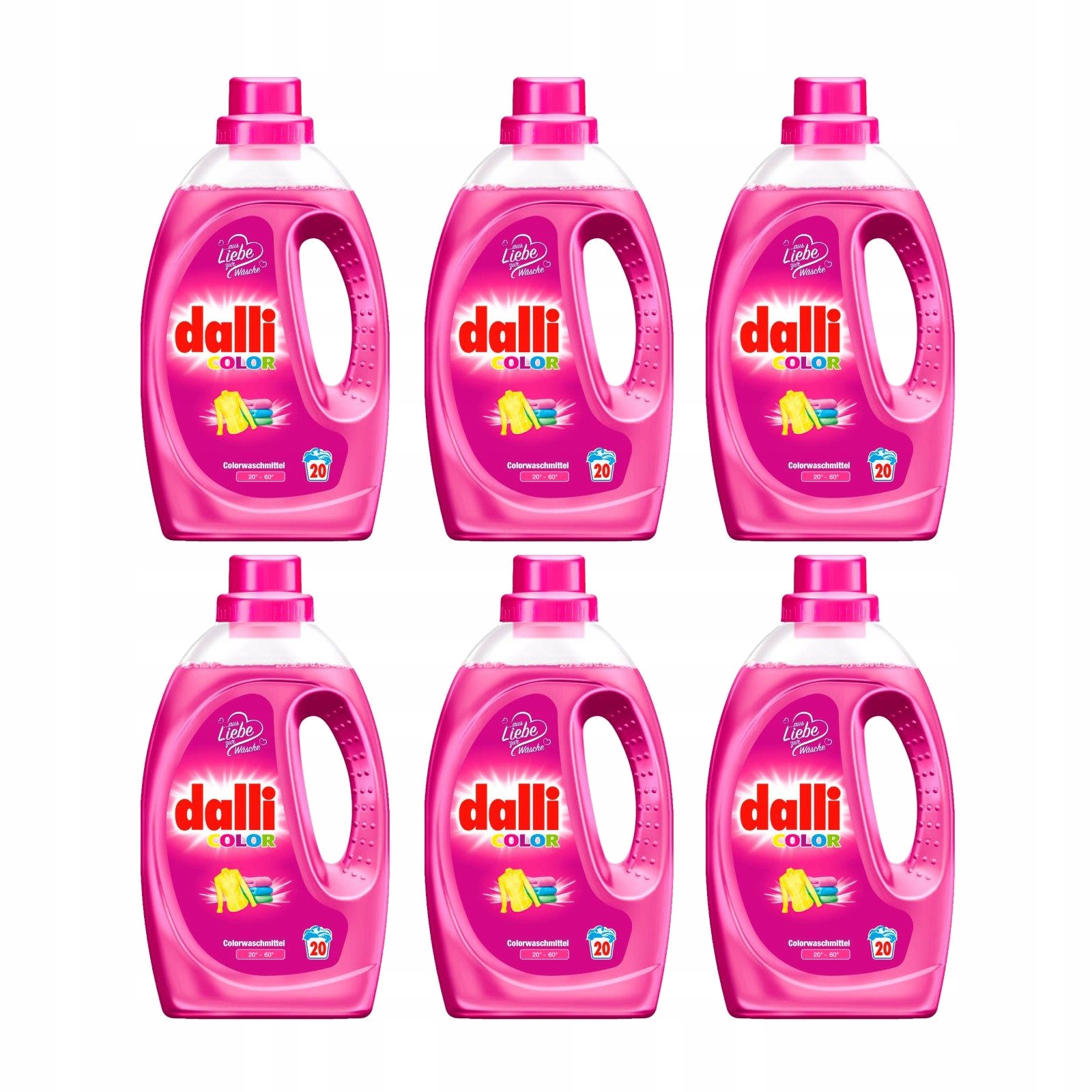 Levně Gel na barevné prádlo Dalli Color De 20 praní 6 x 1,1 l
