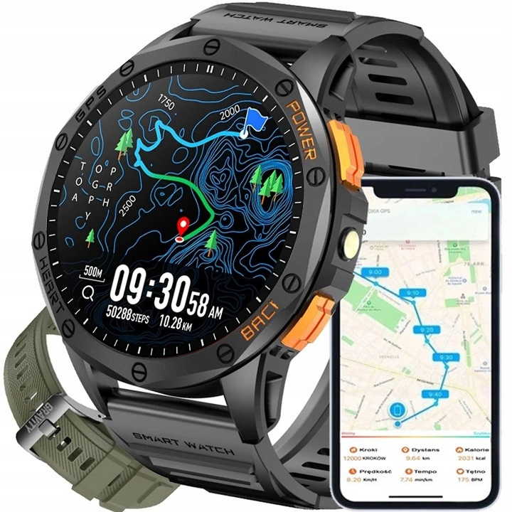 Pánské hodinky Chytré Hodinky Gravity Gps Kompas Always Display