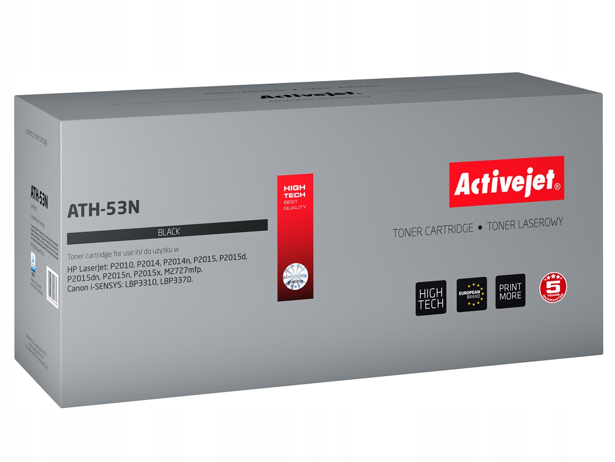 

Toner Activejet Do Hp 53A Q7553A ATH-53N Nowy XL