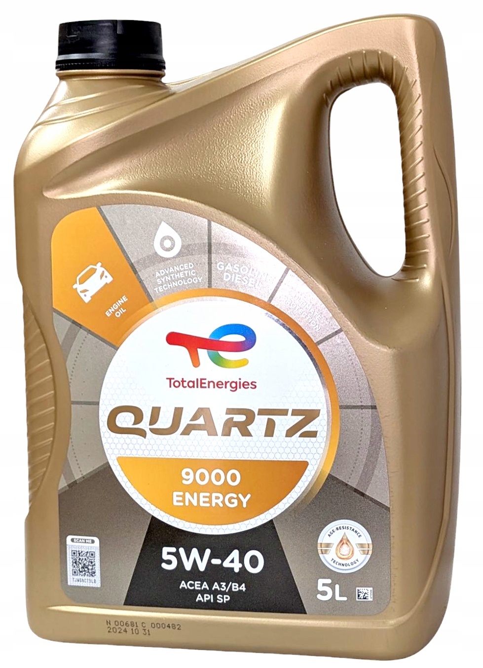 Olej Total Quartz 9000 Energy 5W40 A3/B4 5L