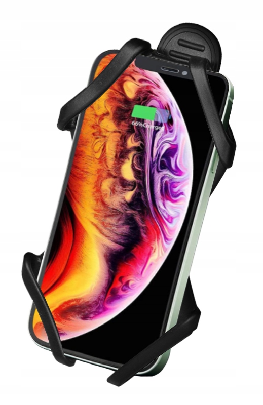 UCHWYT NA TELEFON ROWEROWY MOTOCYKLOWY GPS SMARTFO Kolor czarny