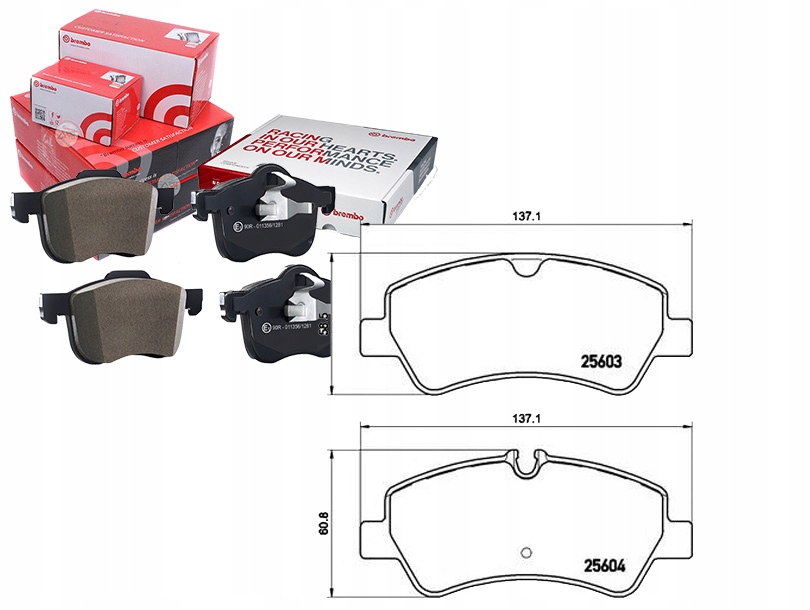 Sada Brzdových Destiček Brembo BK212M008AA 184