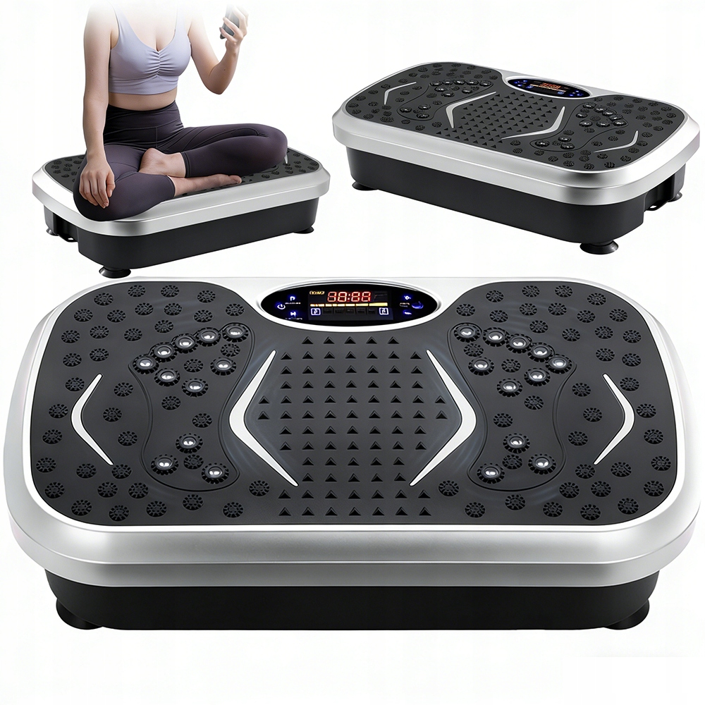 Platforma Wibracyjna Stabilna 5 Programów Treningowych LCD 200W Pilot