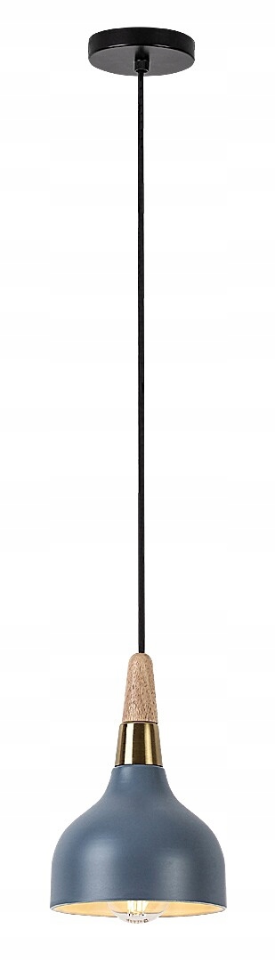 Závěsná lampa Rabalux Drusilla 1xE27 popelavý dřevěný prvek