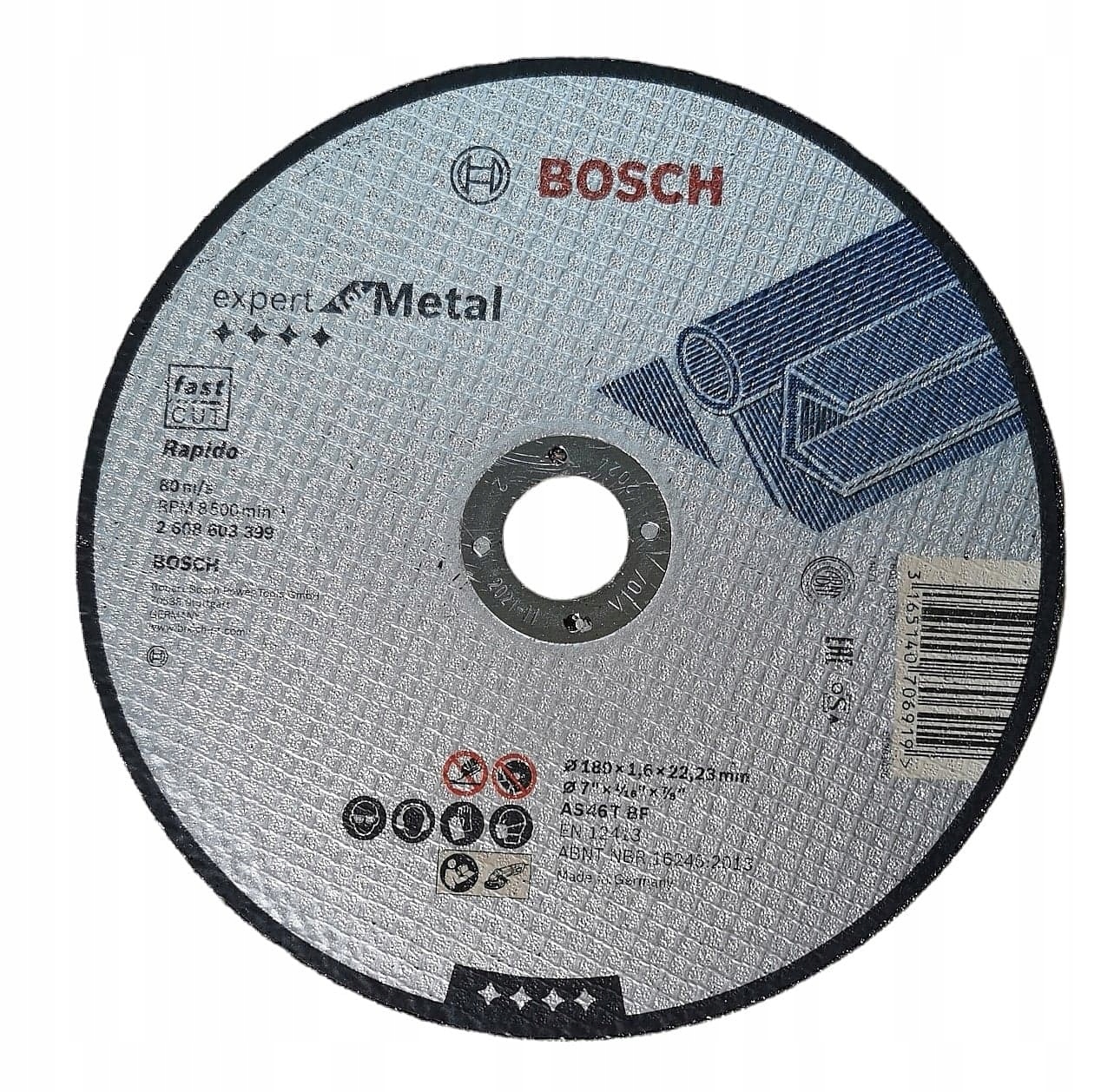 

Bosch Tarcza Expert for Metal 180x1,6x22,23mm