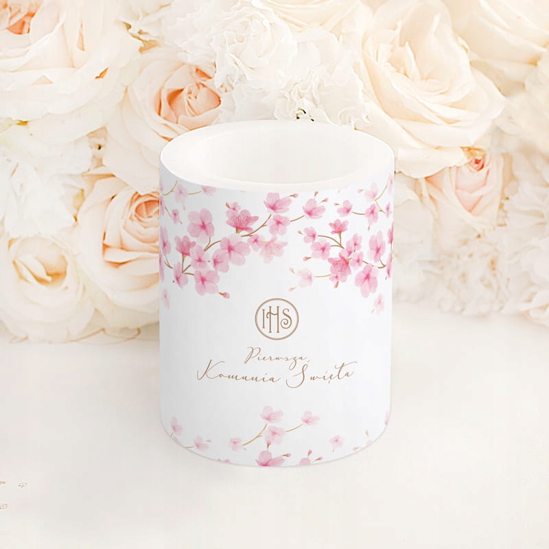 

Świeca/lampion zapachowa Komunia Św. Magnolie 12CM