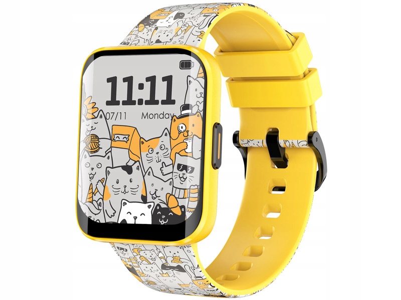 

Smartwatch Bemi Omi Żółto-szary w kotki