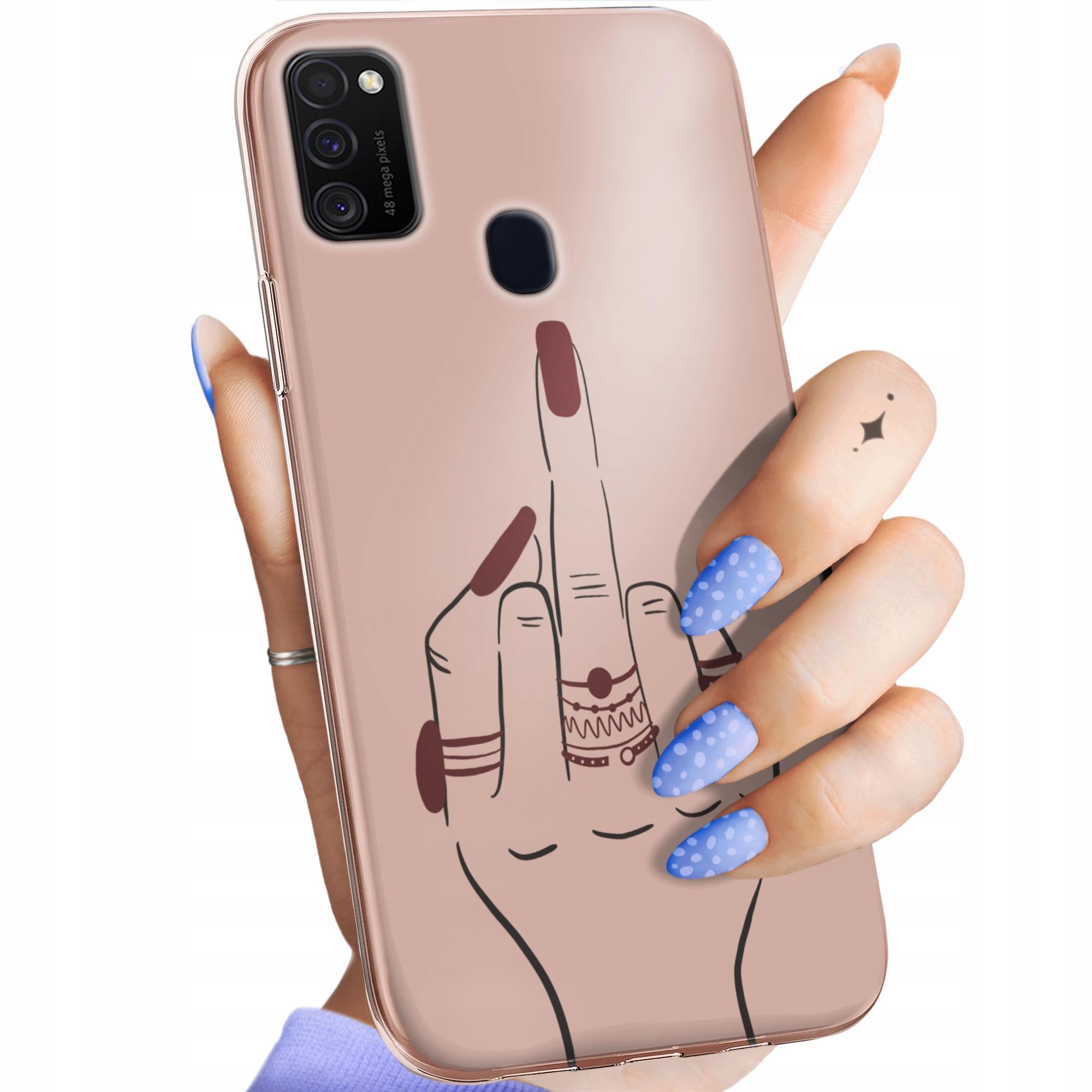 Etui Do Samsung Galaxy M21 Fuck You Fuck Off Obudowa Pokrowiec Case