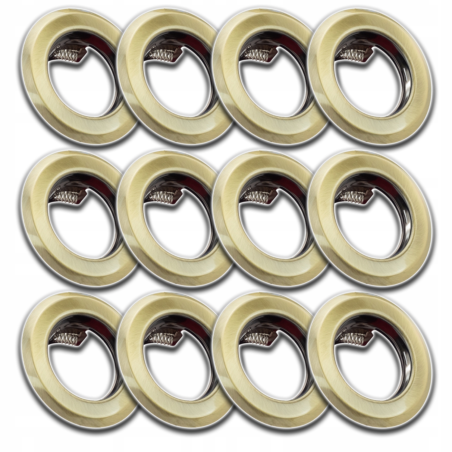 12 x Kulatá Stropní Objímka Stropní Očko Pod Omítku Kolo Mosaz Hliníková