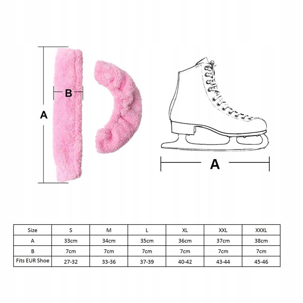 2 pary 4-częściowych łyżew Premium Ice Model Sportowa osłona łyżwy na łyżwy