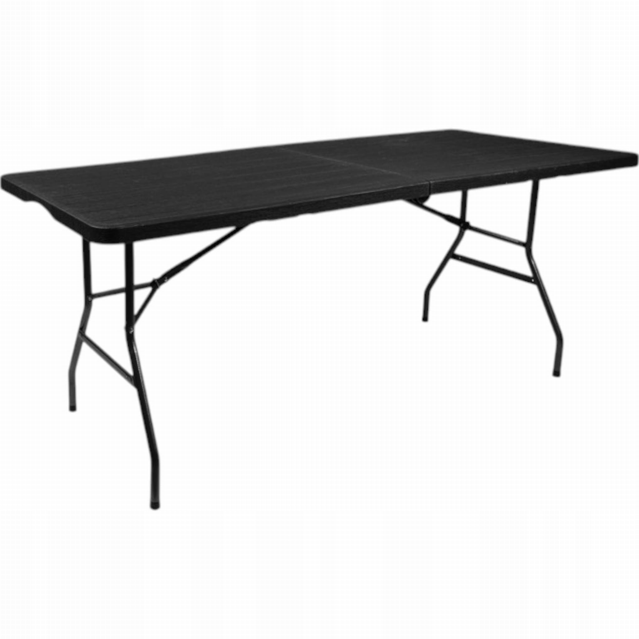 Skladací záhradný stôl, kufor 180 cm Hdpe, pevný, veľká pracovná doska, mobilný