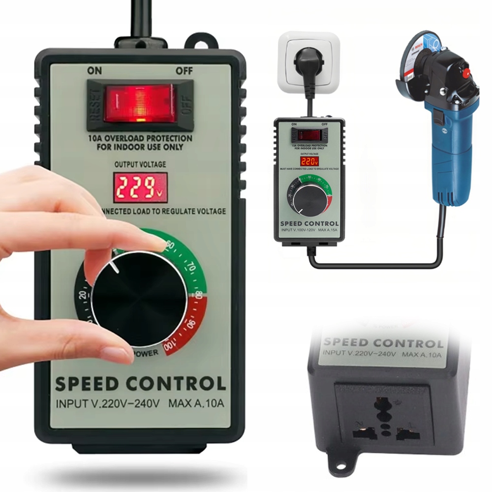 REGULATOR OBROTÓW SILNIKA MOCY NAPIĘCIA 4000W 220V