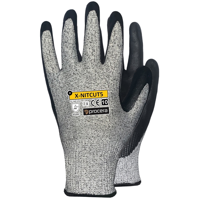 

Rękawice antyprzecięciowe nitrylowe NITCUT5 '10