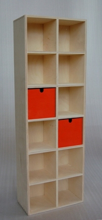 Regał na płyty CD 2x6 sklejka