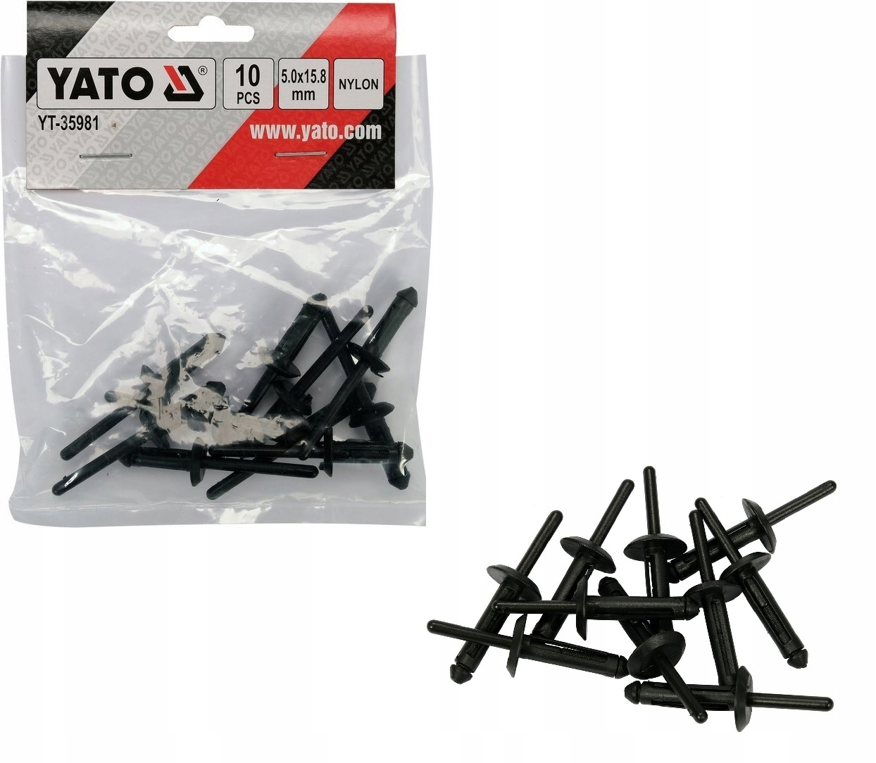 

Nity Plastikowe 5.0 x 15.8mm 10SZT. Yato YT-35981