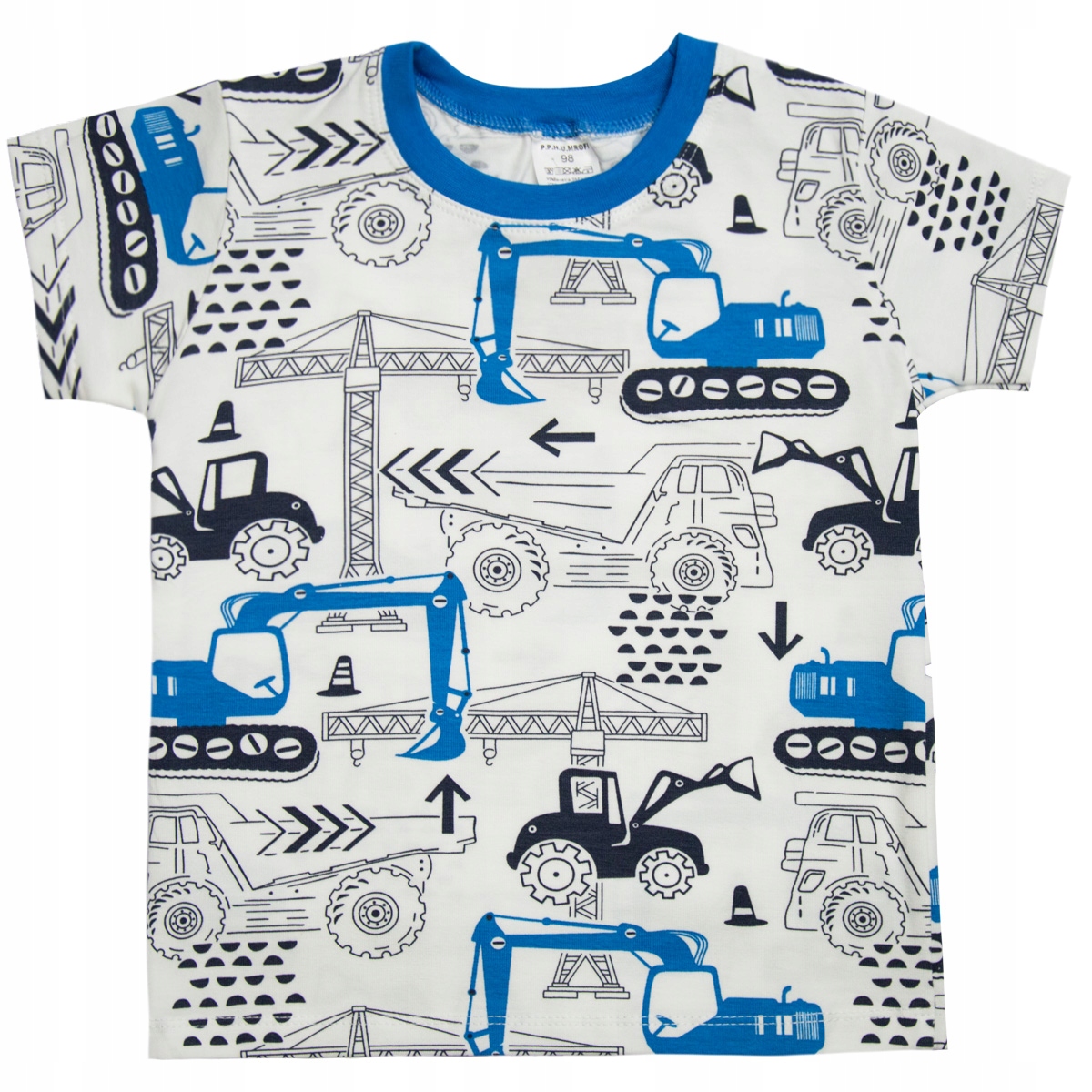 

T-shirt koszulka chłopiec Bawełniana Koparki 98