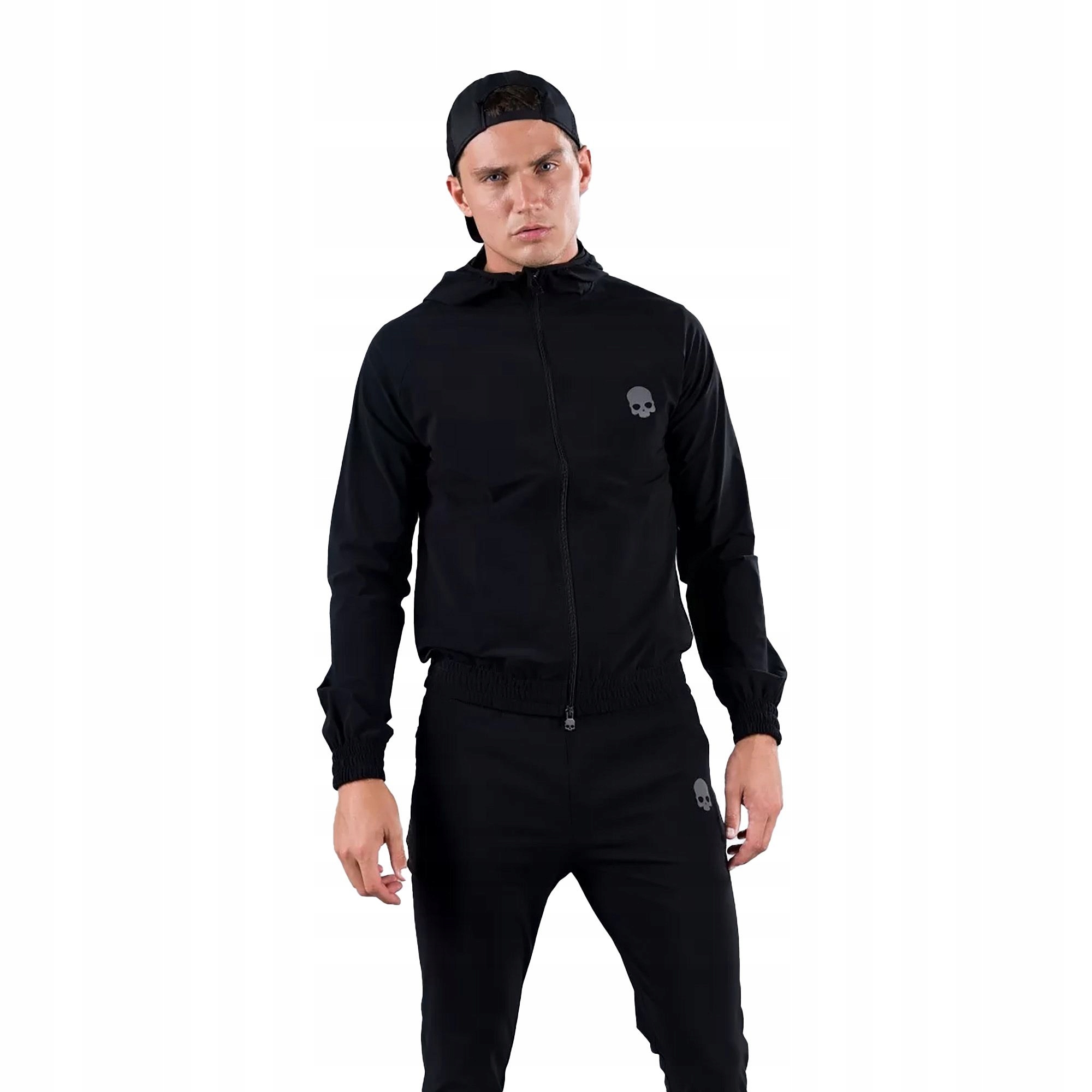 Bluza tenisowa męska Hydrogen Fz czarna TC0003007