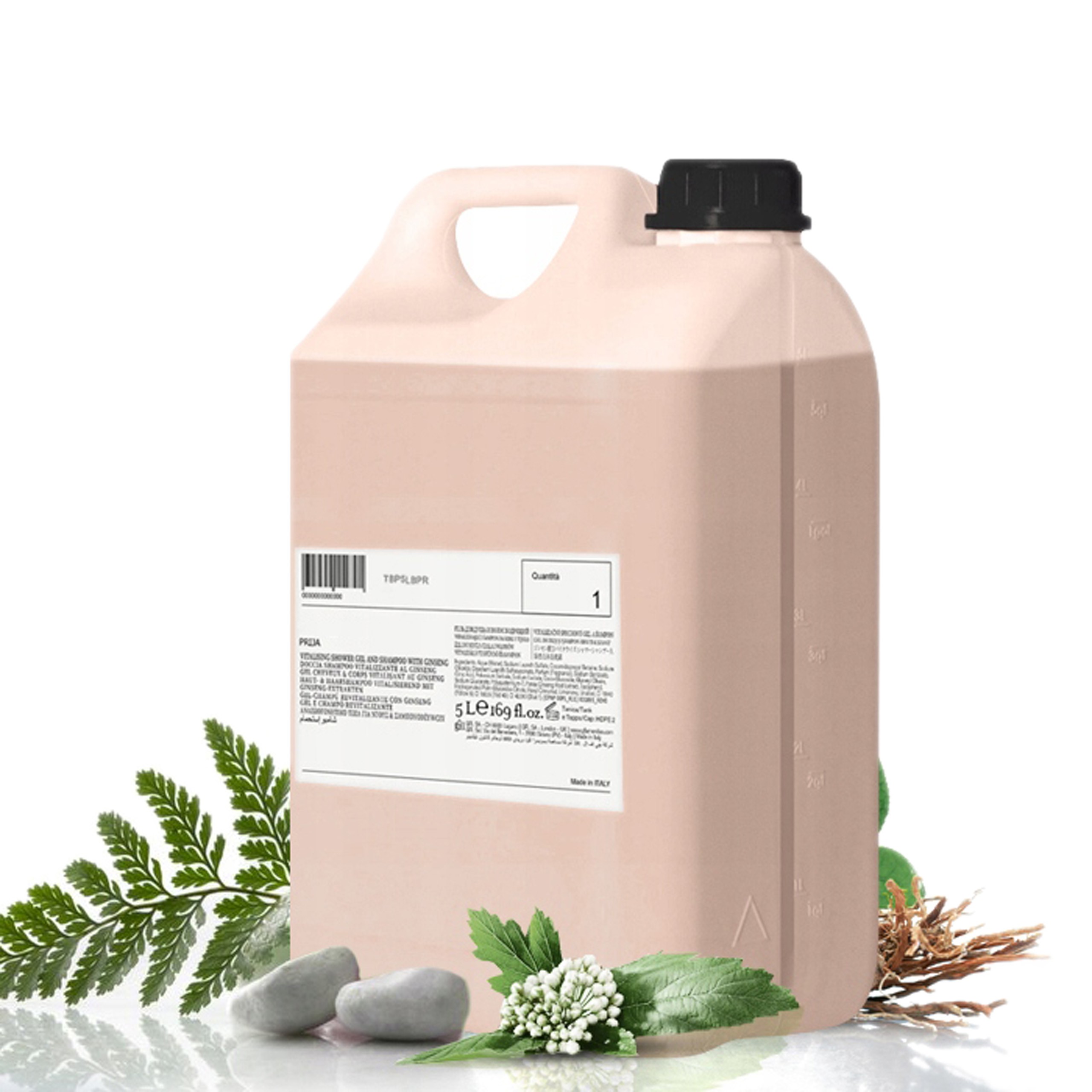 Prija Výživná ženšenová do koupele tekutina s částečkami , Náplně 5L