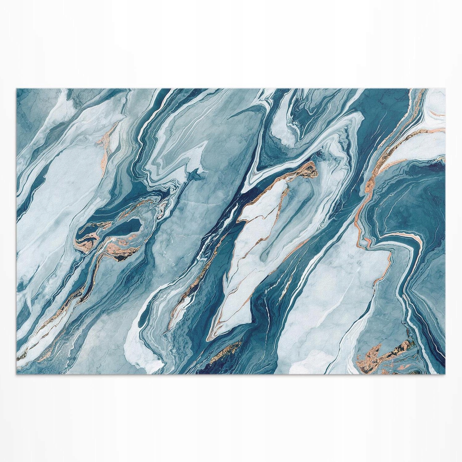 Vinylový koberec Terasa Modrý kameň abstraktný mramor glamour 100 x 150 cm