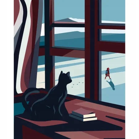 Каска - зимний плакат 40х50