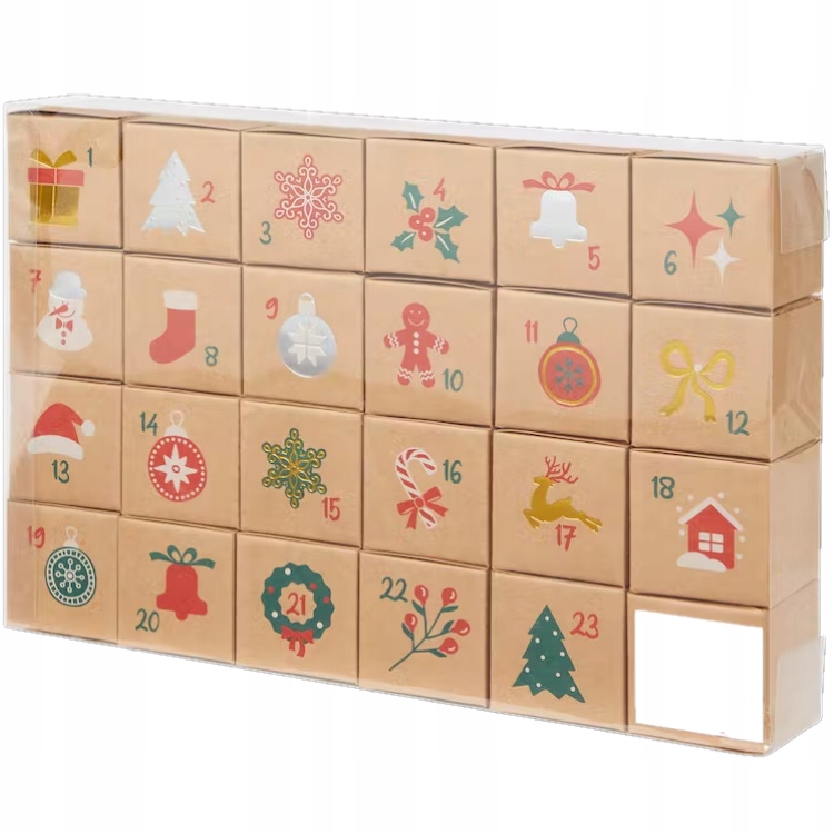 KALENDARZ ADWENTOWY KRAFT Pudełka do samodzielnego