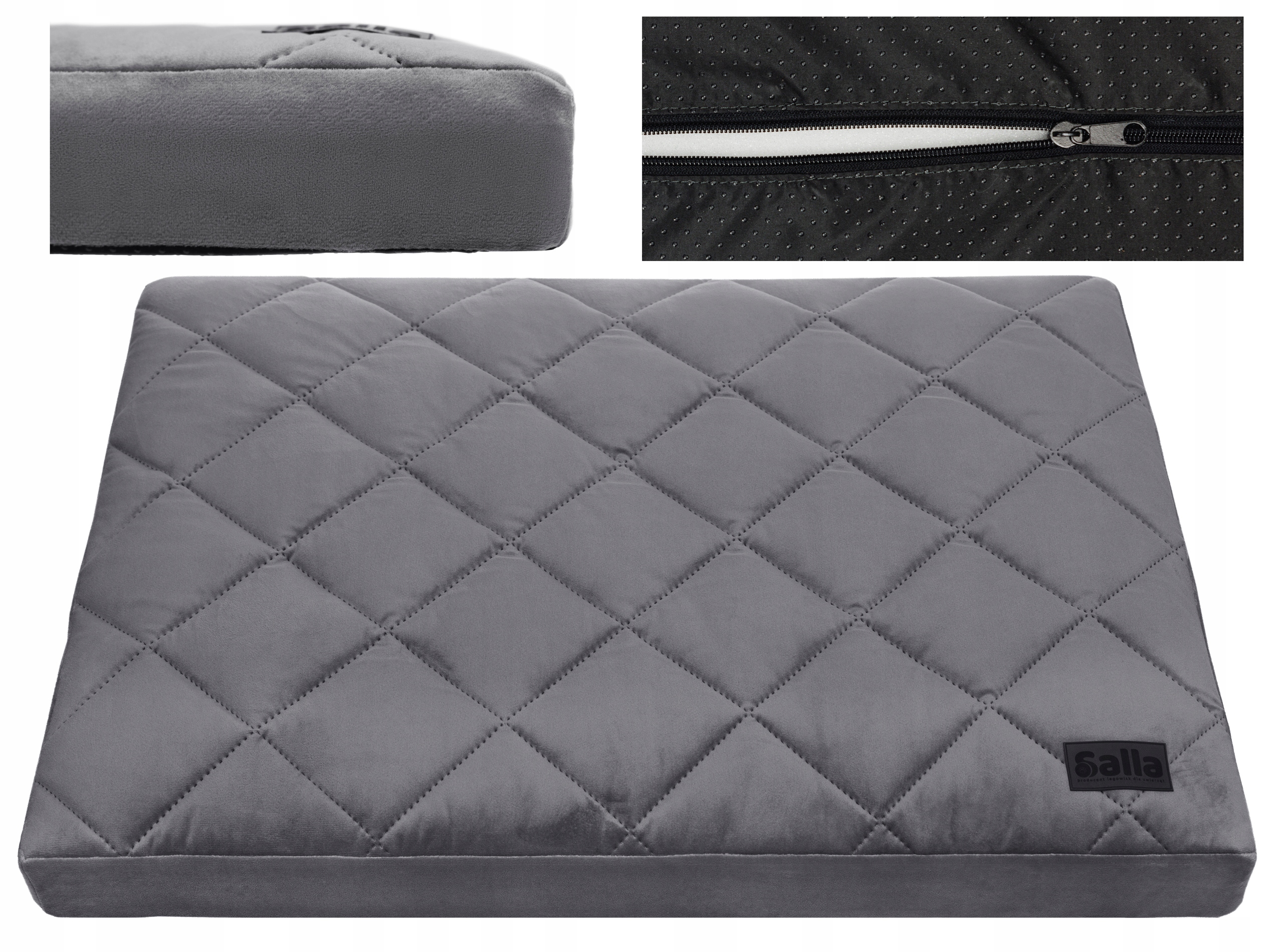 Levně Pelíšek pro psa Velurové podložka matrace potah pěnová zip 150x100