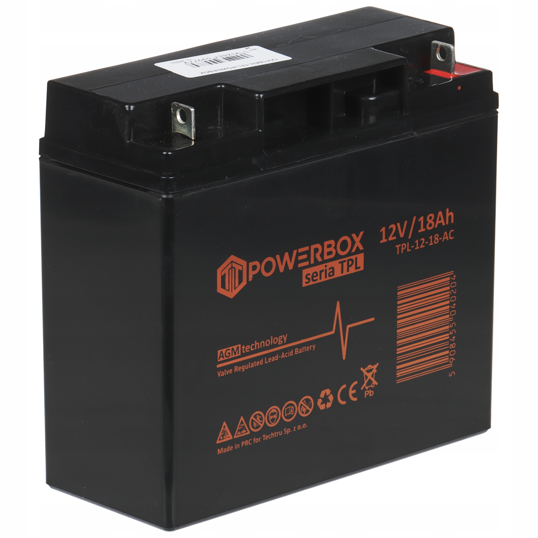 Akumulátor 12V 18Ah Powerbox TPL-12-18-AC