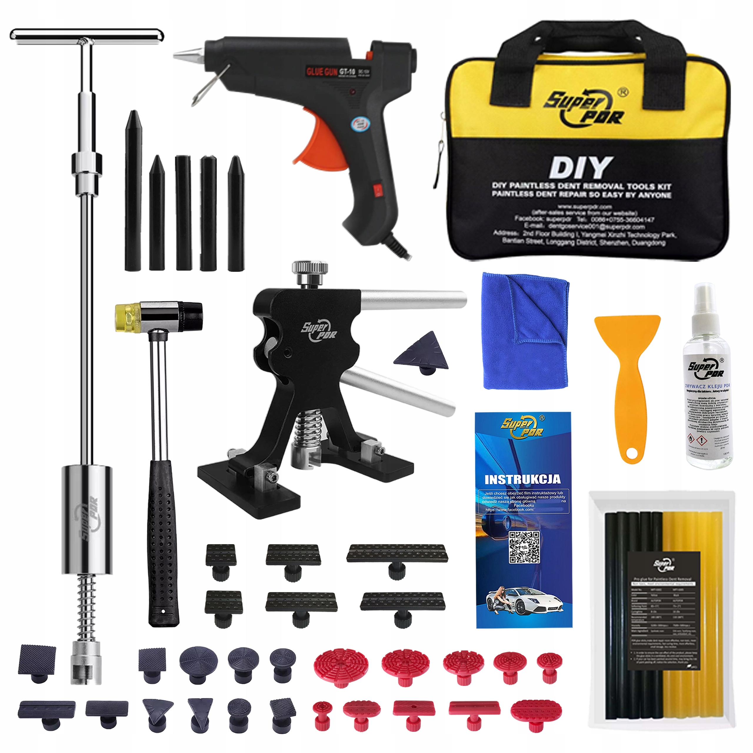 Sada Nářadí Pro Odstraňování Promáčklin Pdr Komplet Pro Opravu Karoserie