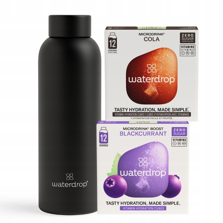 Waterdrop termoláhev 600 ml 2x microdrink bez cukru Cola Rybíz