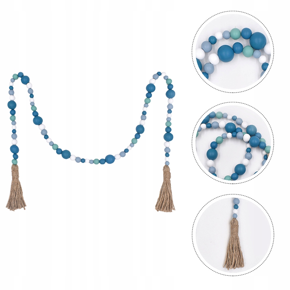 BOHO DECOR DREWNIANE KORALIKI LINOWA GIRLANDA Kod producenta 4668992583770278980