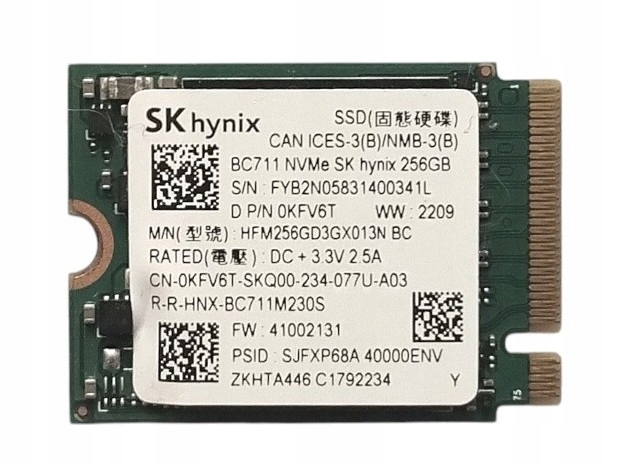 SK hynix M.2 NVMe 1TB 2230サイズSSD DYSK SSD SK HYNIX 1TB PVC10 4x4GEN