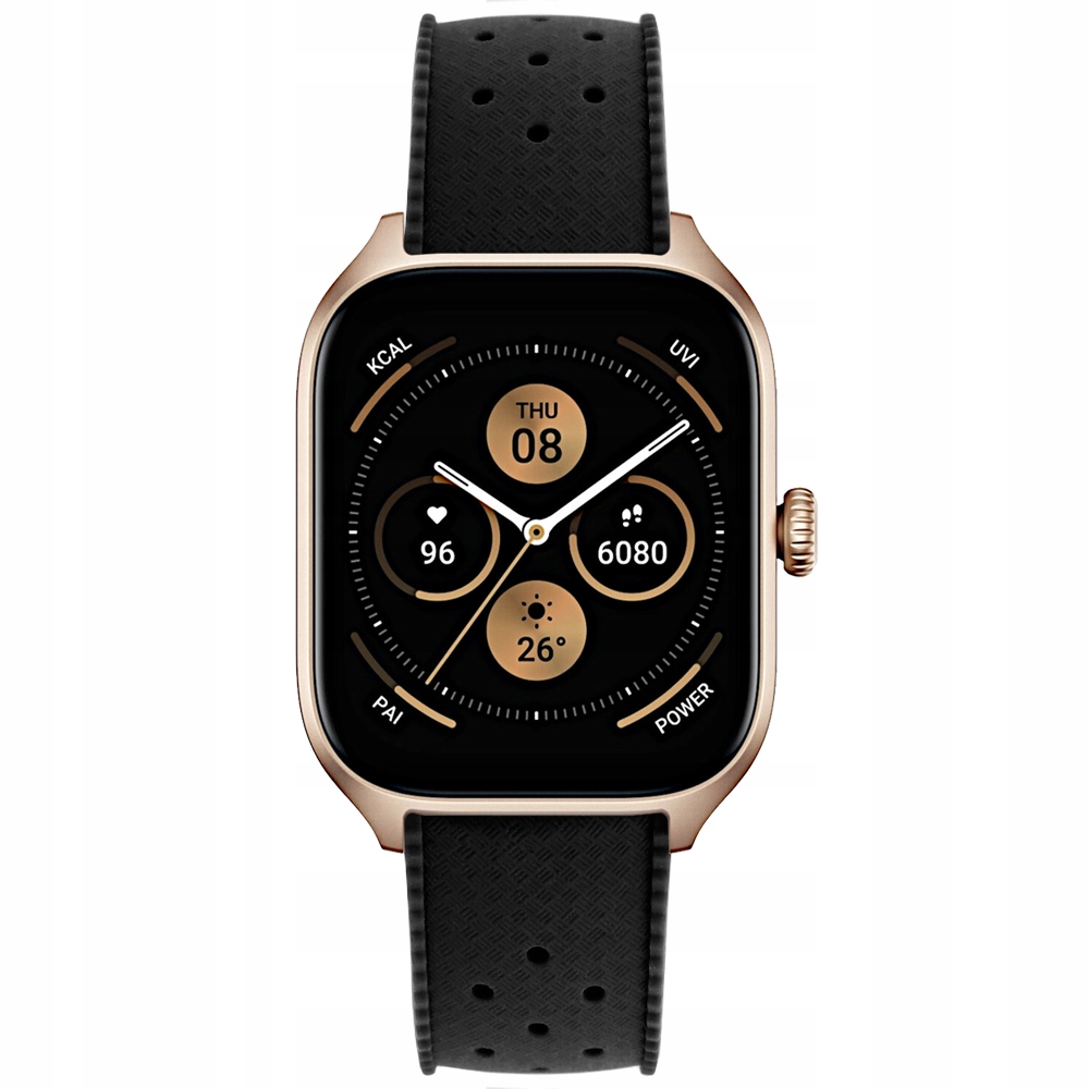 PASEK OPASKA ERBORD DO AMAZFIT GTS 2 2e 3 4 MINI BIP U PRO LITE 3 PRO S Kolor czarny