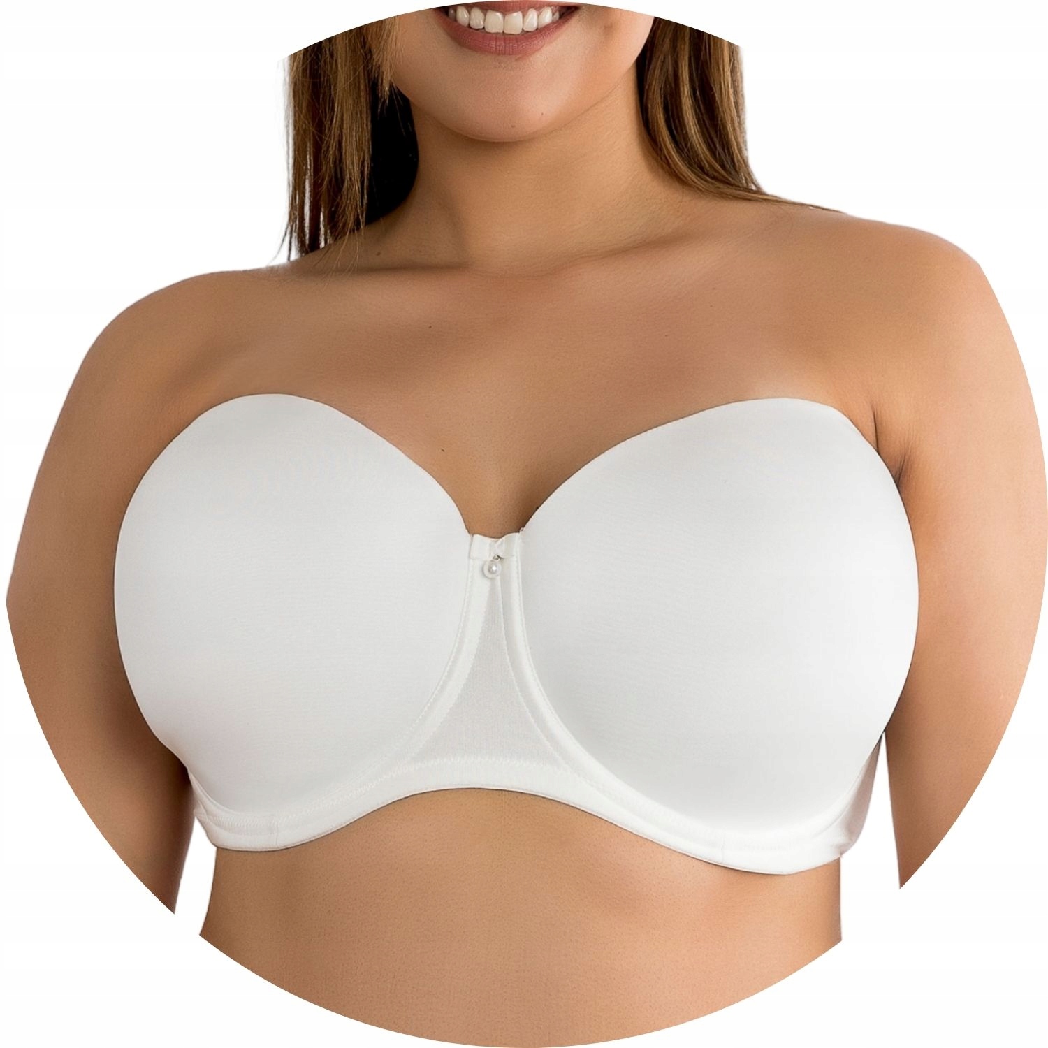 Podprsenka bardotka Parfait P60915 Elise Pearl White 65F