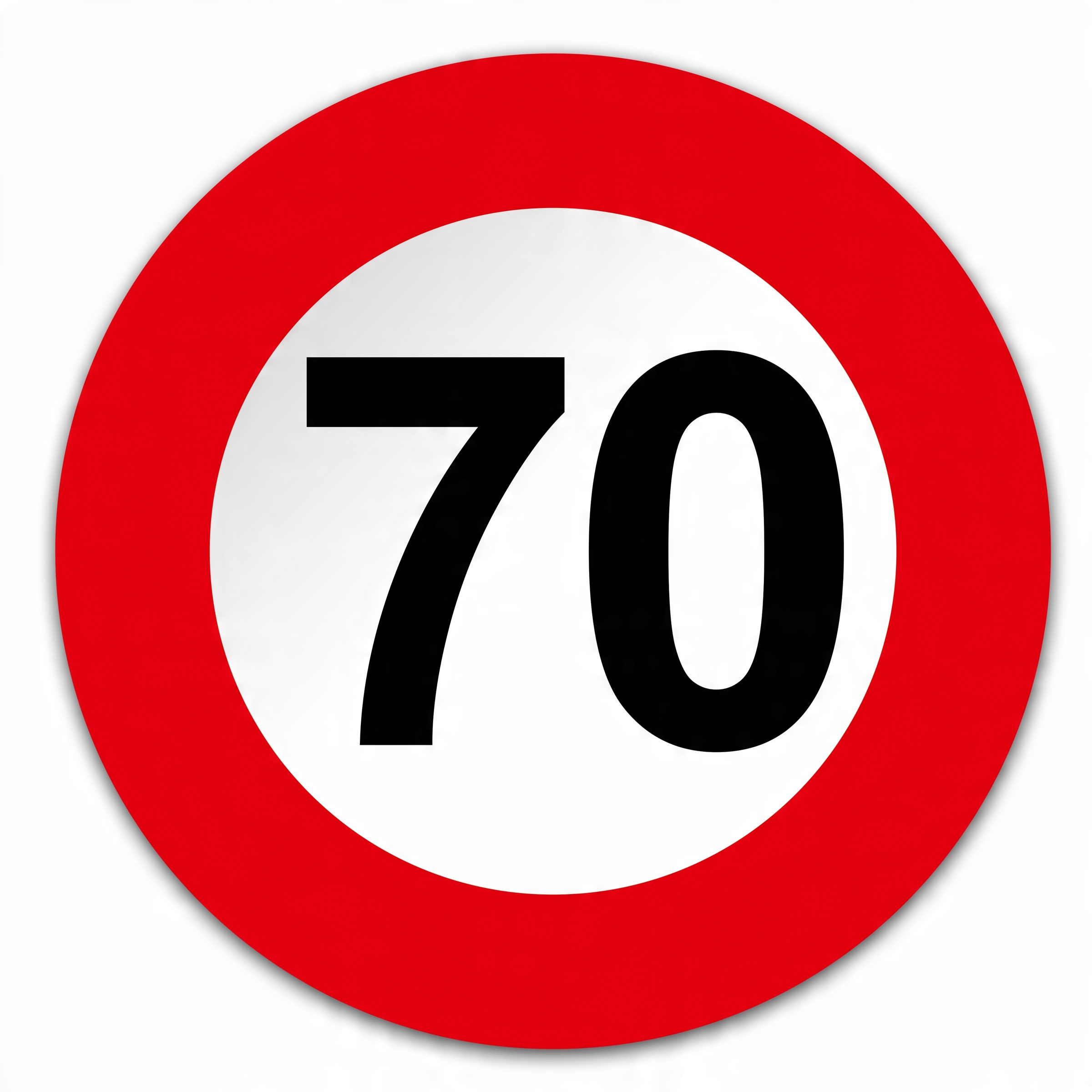 

Nalepka Odblaskowa ograniczenie prędkości 70 Tir
