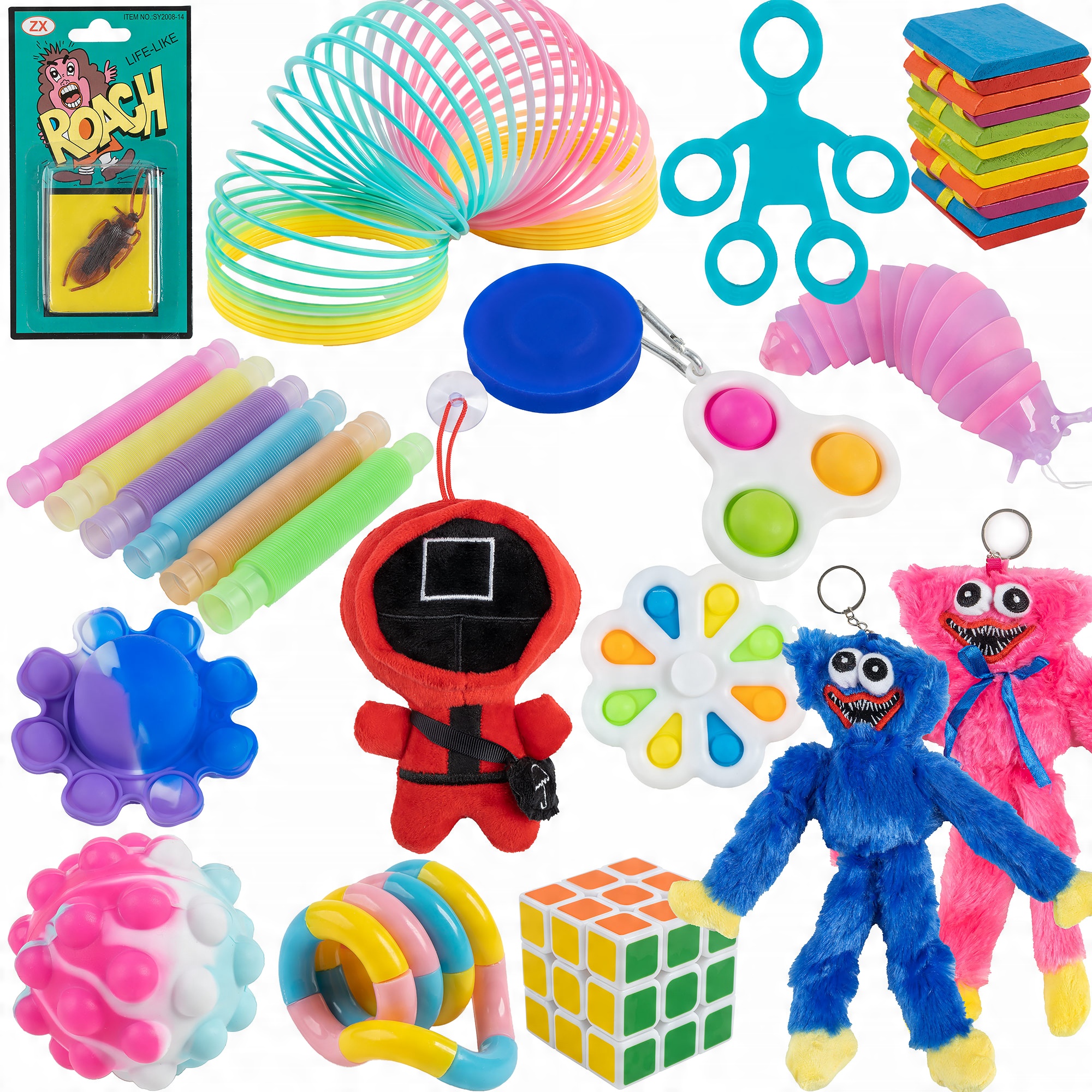 

Zabawki antystresowe Fidget Maskotki Huggy Pop it