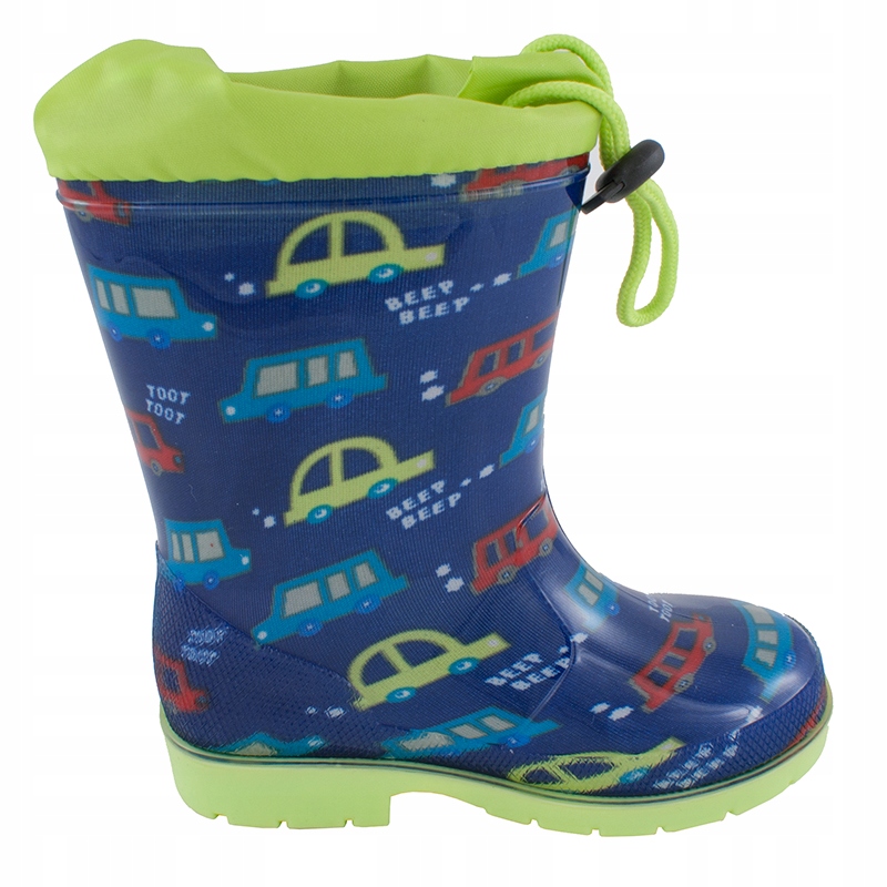 Kalosze gumowce kołnierz z gumką WKŁADKA auta Wojtyłko Płeć chłopcy dziewczynki
