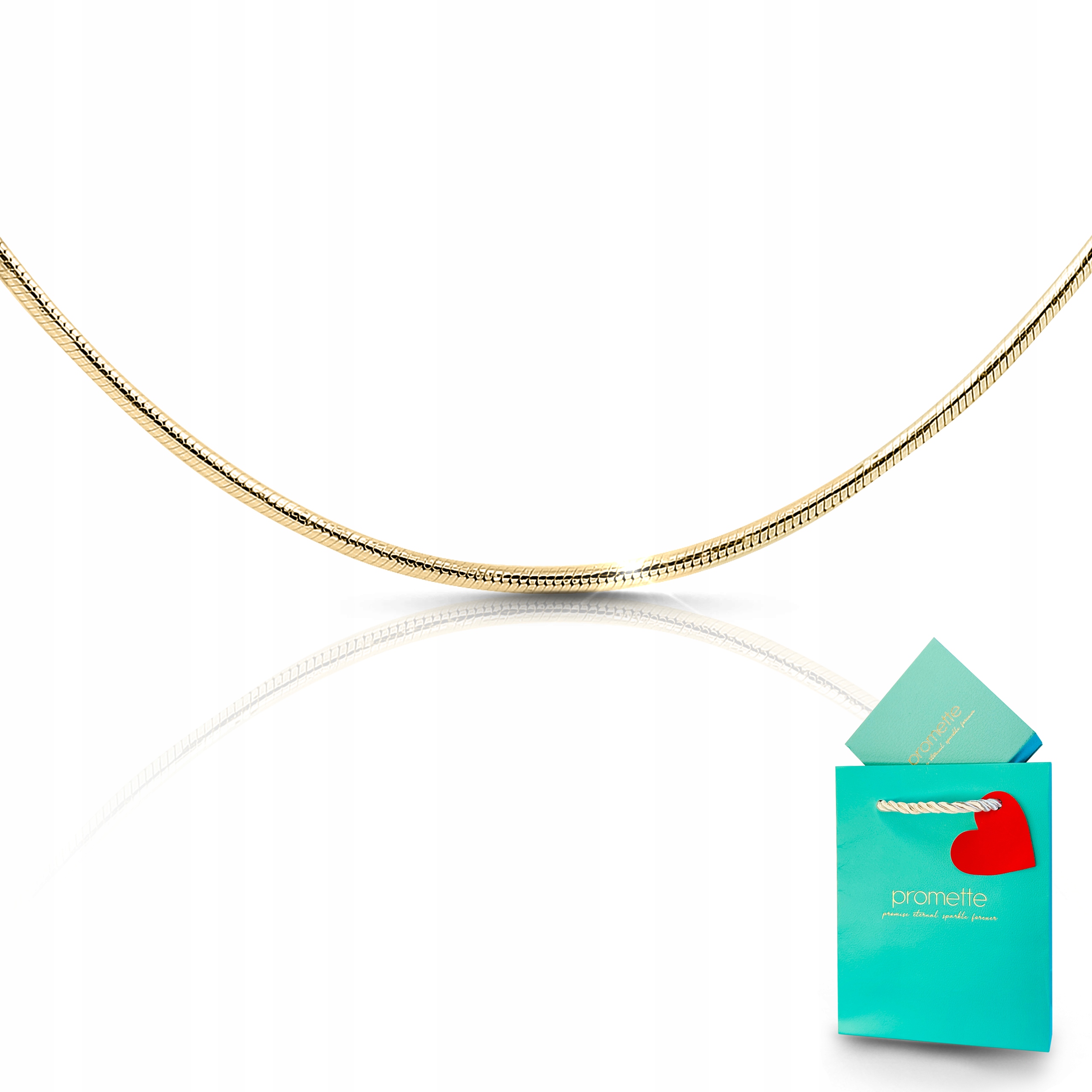 Stříbrný řetízek pozlacený hadí vzor dámský nastavitelný 50 cm jako dárek