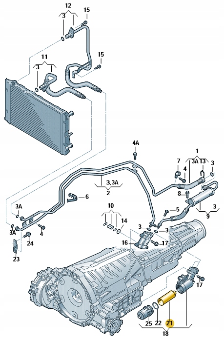 ZESTAW WYMIANY OLEJU AUDI S-TRONIC 0B5 ORYGINAŁ Typ samochodu Samochody osobowe