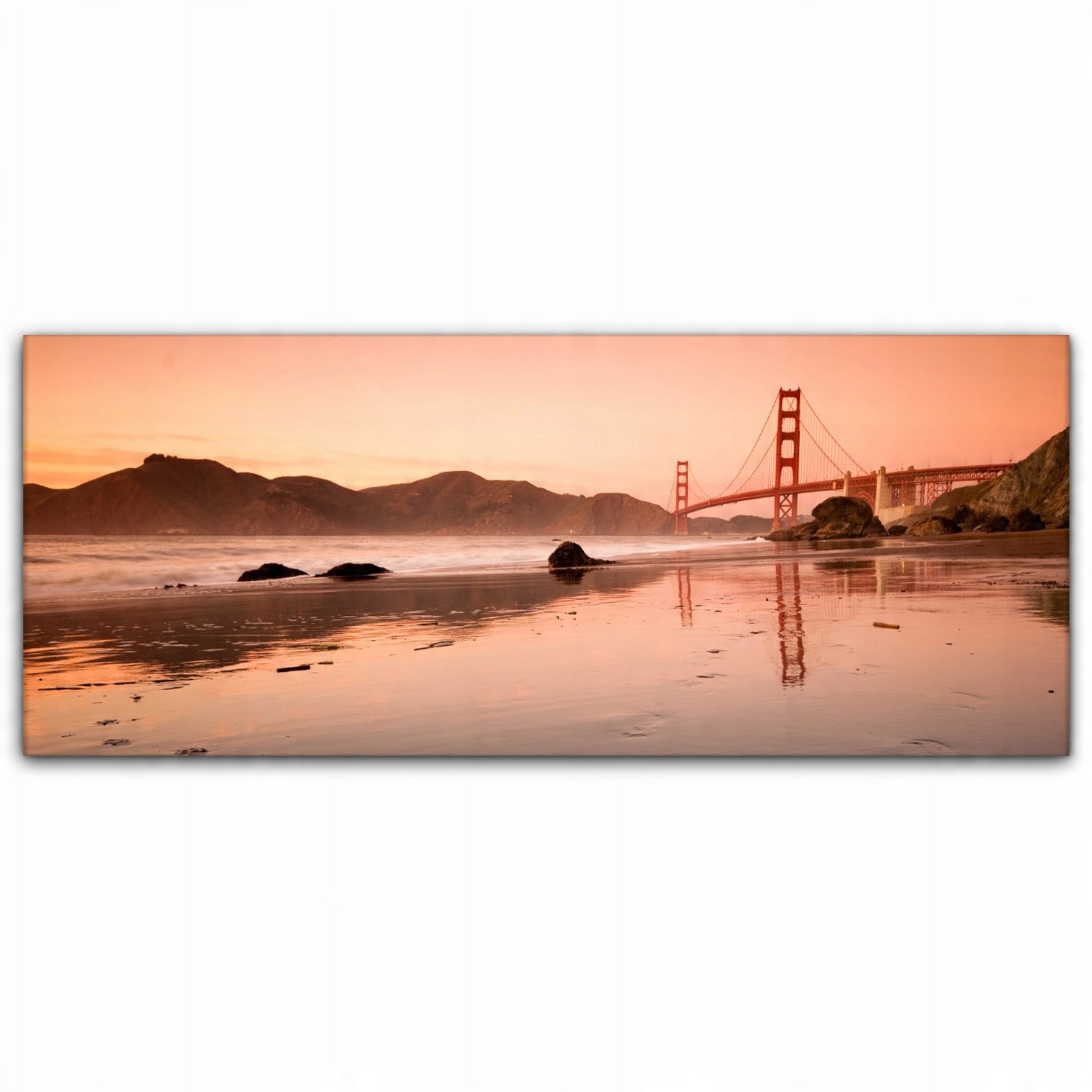

Obraz canvas na ścianę 125x50 Golden Gate Most Usa