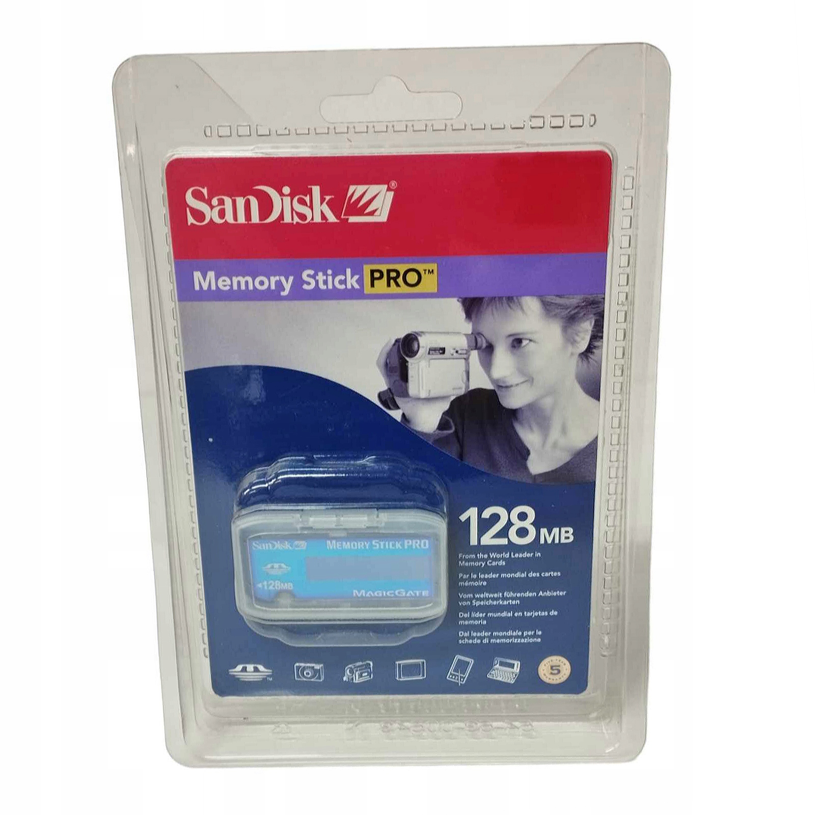 KARTA PAMIĘCI SANDISK MEMORY STICK PRO 128 MB NOWA