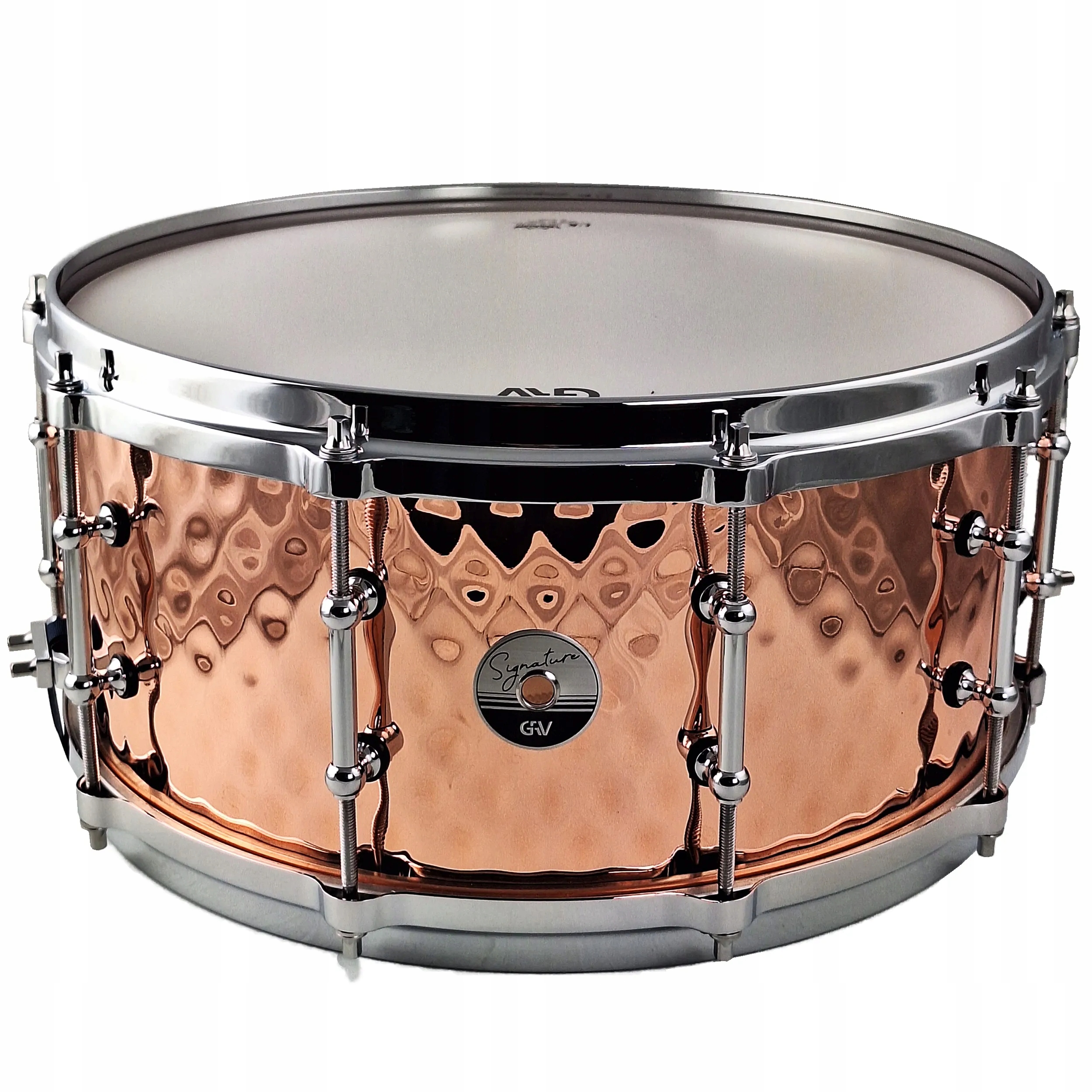 Grv Signature Hammered Copper 14x6,5" Snare Virbl s tepaným měděným korpusem